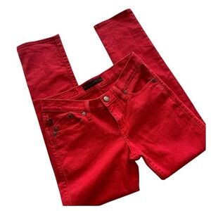 ROCK & REPUBLIC Skinny Jeans HAMBURG Low Rise Valentine’s Day Red Womens Size 2